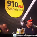 Doing a radio interview OnPointwithRalphGodbee